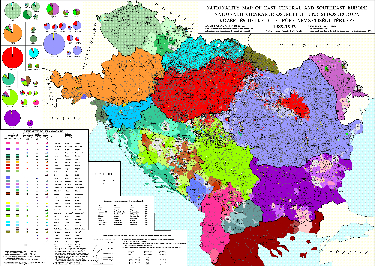 Europe nationality map